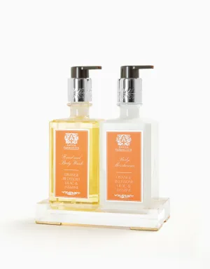 Acrylic Bath & Body Gift Set: Orange Blossom, Lilac & Jasmine Antica Farmacista