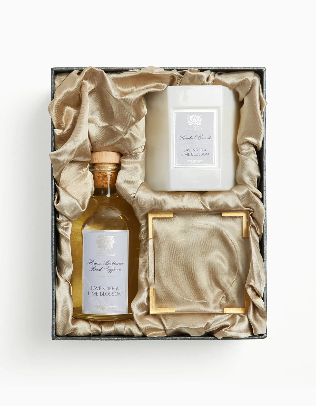 Acrylic Home Ambiance Gift Set: Lavender & Lime Blossom Antica Farmacista