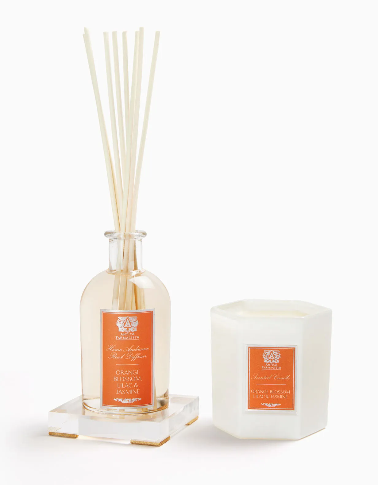 Acrylic Home Ambiance Gift Set: Orange Blossom, Lilac & Jasmine Antica Farmacista