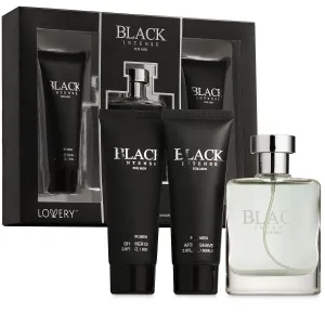 Black Intense Mens Bath and Body Home Spa Gift - 3pc Beauty Set