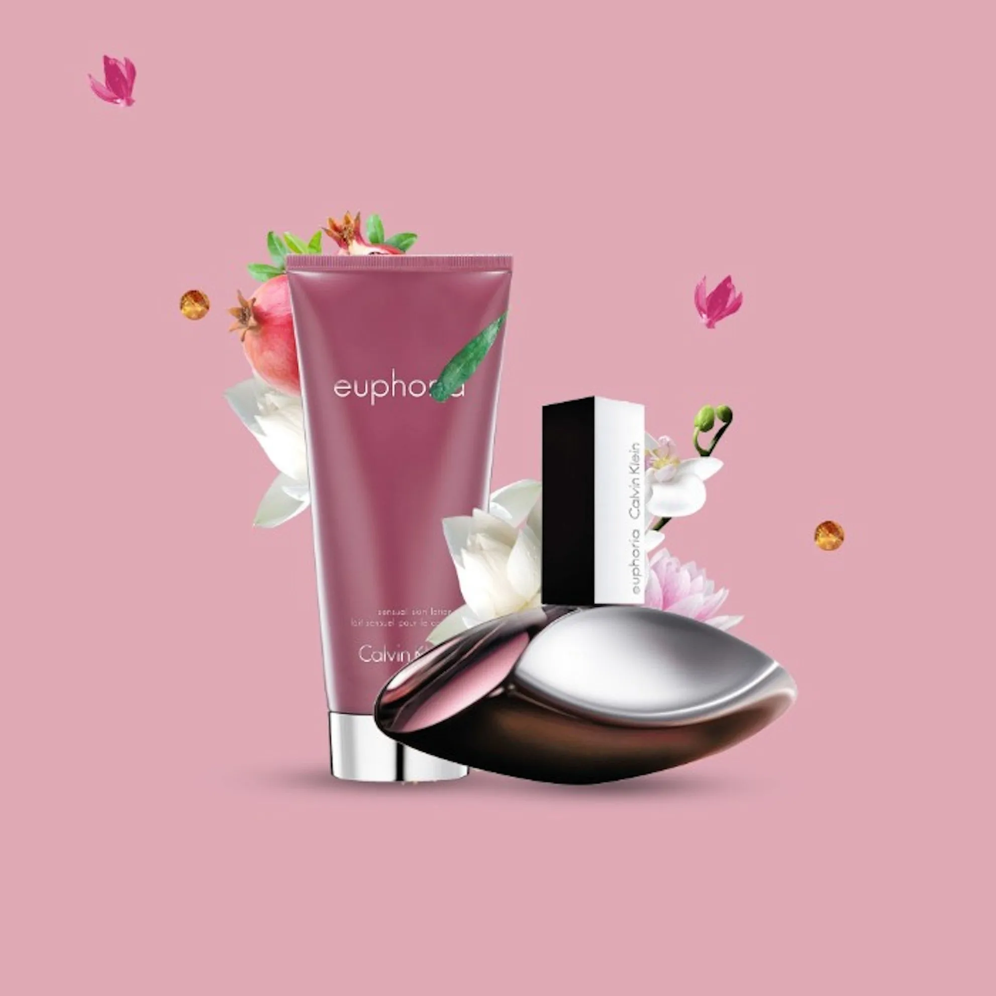 Calvin Klein Euphoria EDP Body Lotion & Travel Set For Women