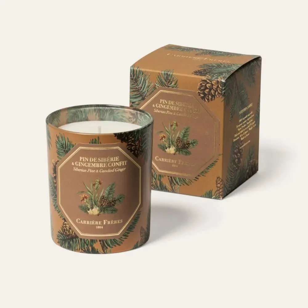 Carriere Freres Festive Pine & Candied Ginger Candle 185g
