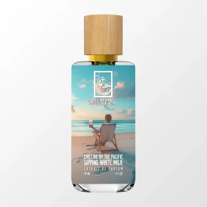 Chilling By The Pacific Sipping White Milk The Dua Brand