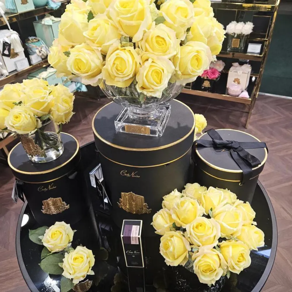 Cote Noire Perfumed Natural Touch Rose Bud - Yellow