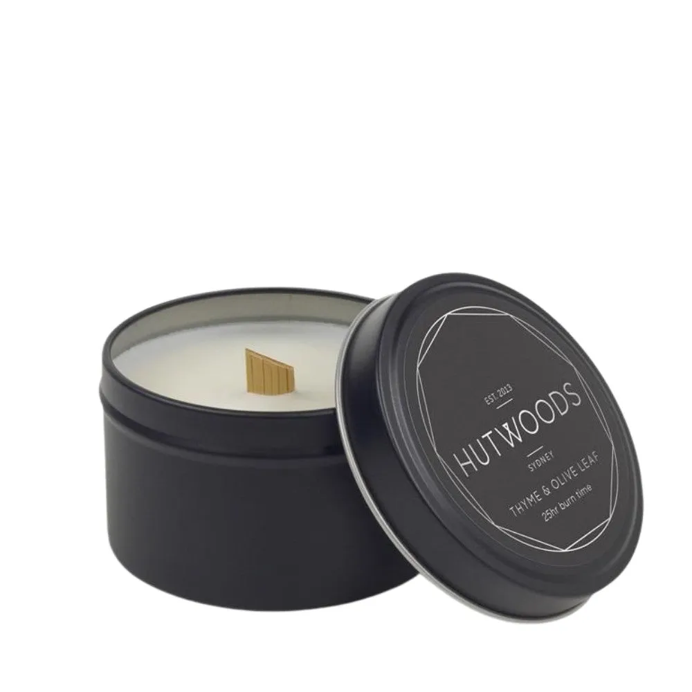 Hutwoods Luxury Candle Thyme & Olive Leaf