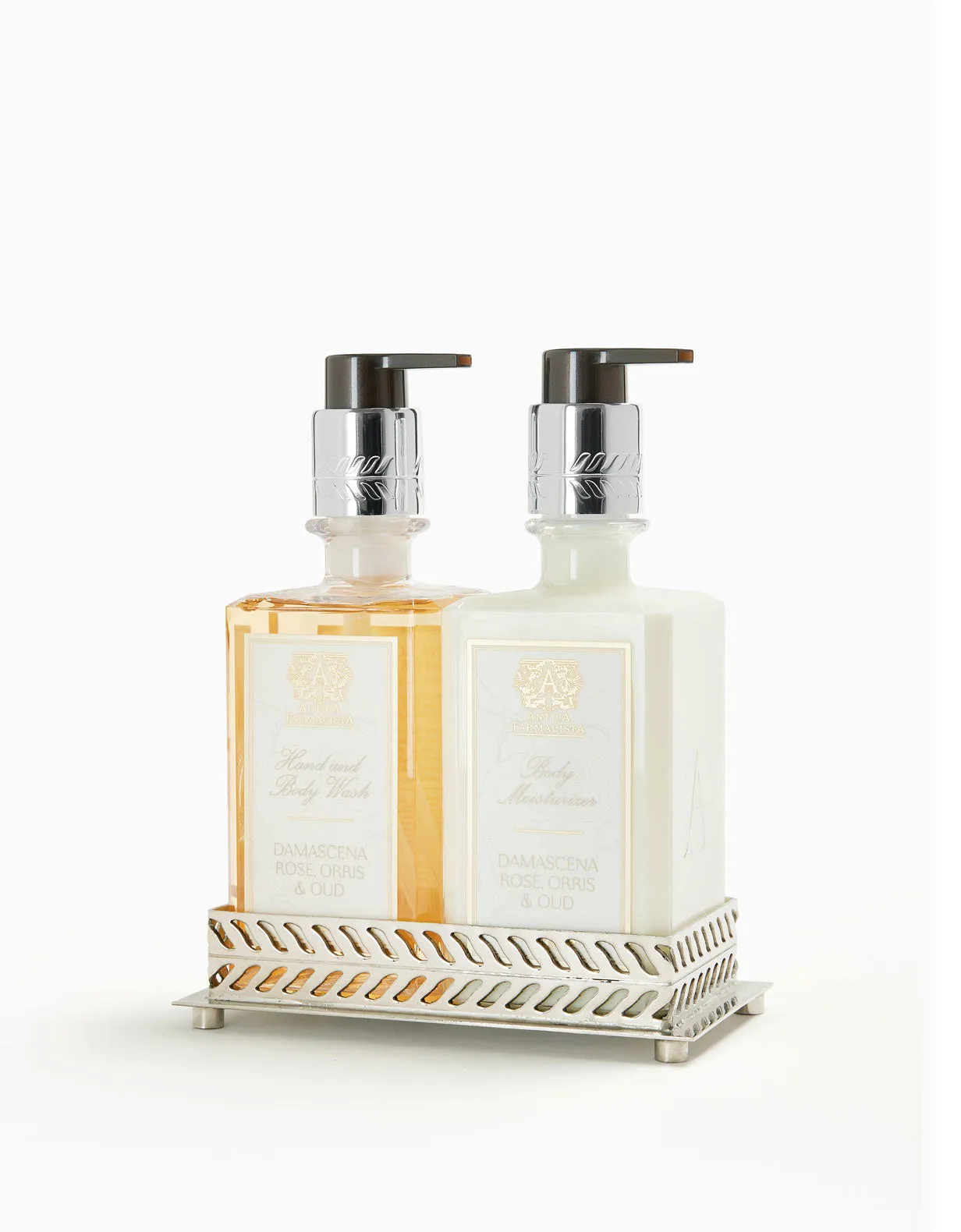 Nickel Bath & Body Gift Set: Damascena Rose, Orris & Oud Antica Farmacista