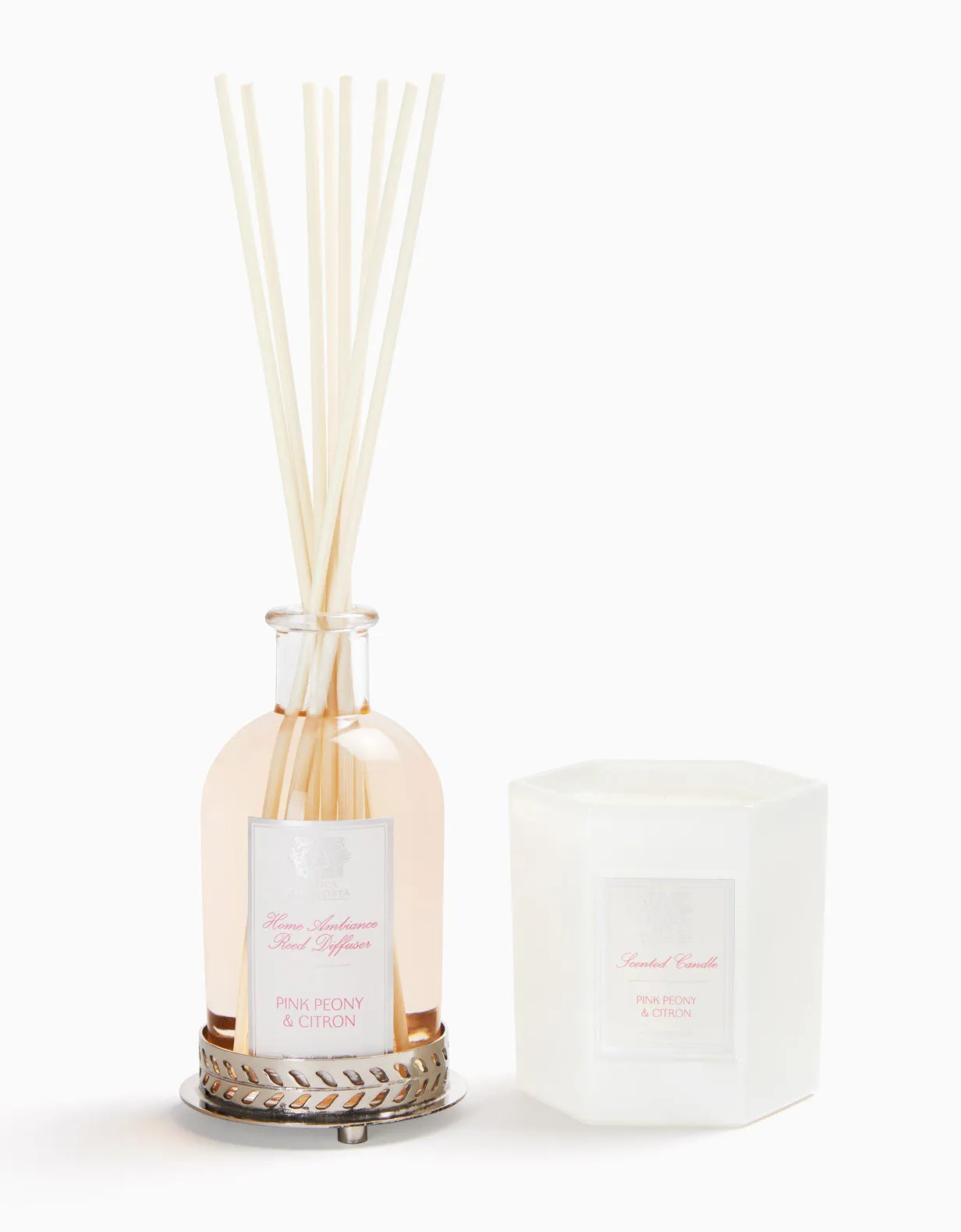 Nickel Home Ambiance Gift Set: Pink Peony & Citron Antica Farmacista