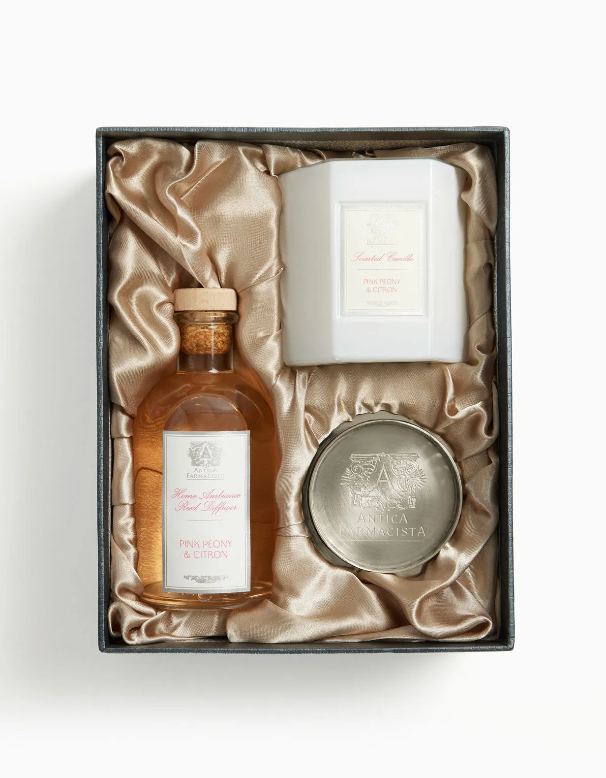 Nickel Home Ambiance Gift Set: Pink Peony & Citron Antica Farmacista