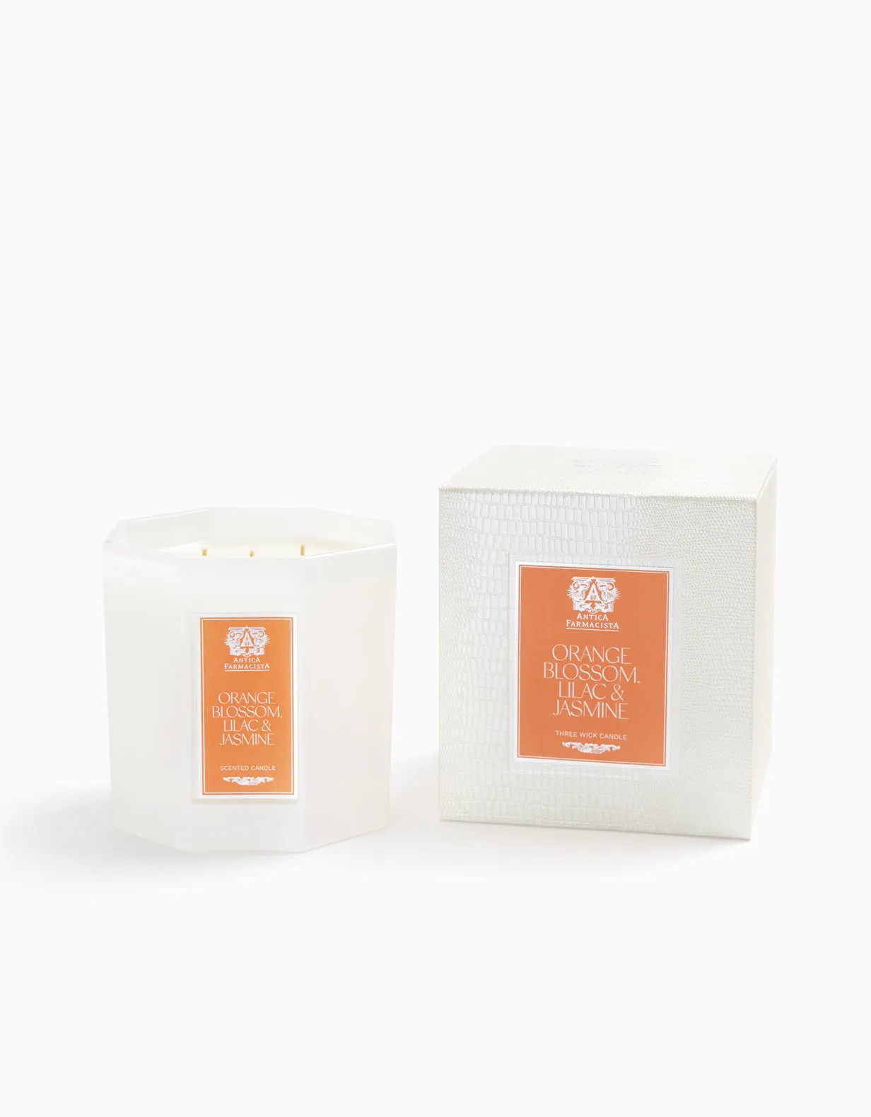 Orange Blossom, Lilac & Jasmine Three-Wick Candle Antica Farmacista