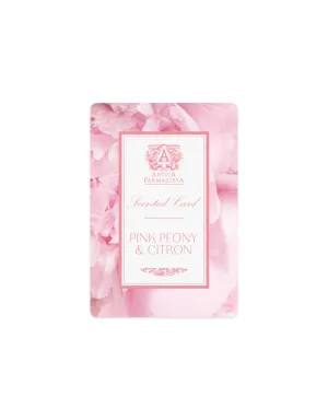 Scented Card - Pink Peony & Citron Antica Farmacista